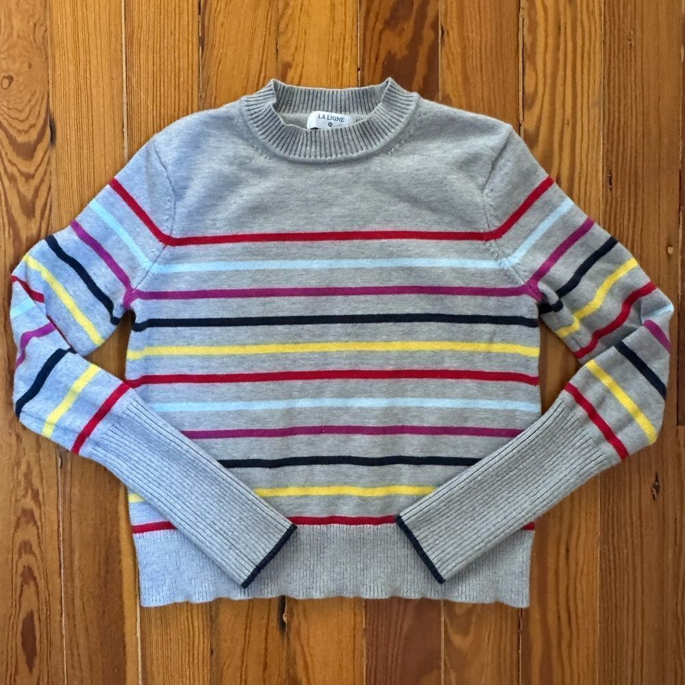 La Ligne For Target Multicolor Striped Crew Neck Sweater